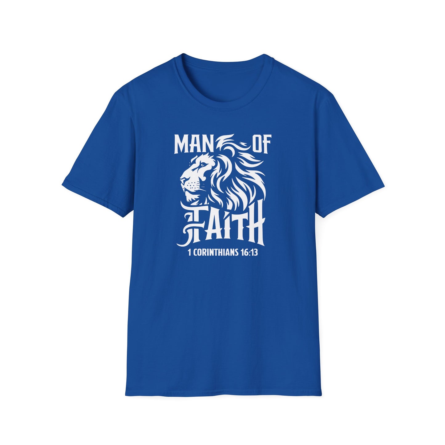 Man of Faith Front Unisex Softstyle T-Shirt