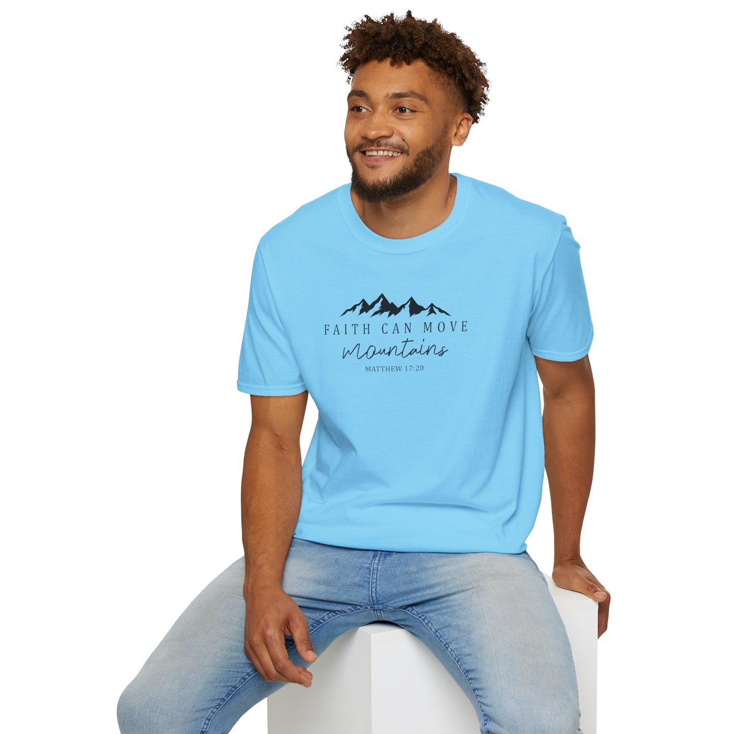 Faith Can Move Mountains D-2 Unisex Softstyle T-Shirt