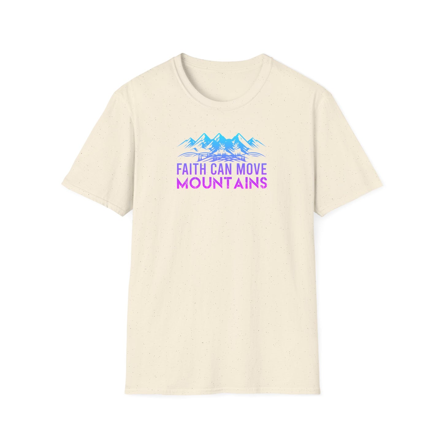 "Faith Can Move Mountains" Unisex Softstyle T-Shirt
