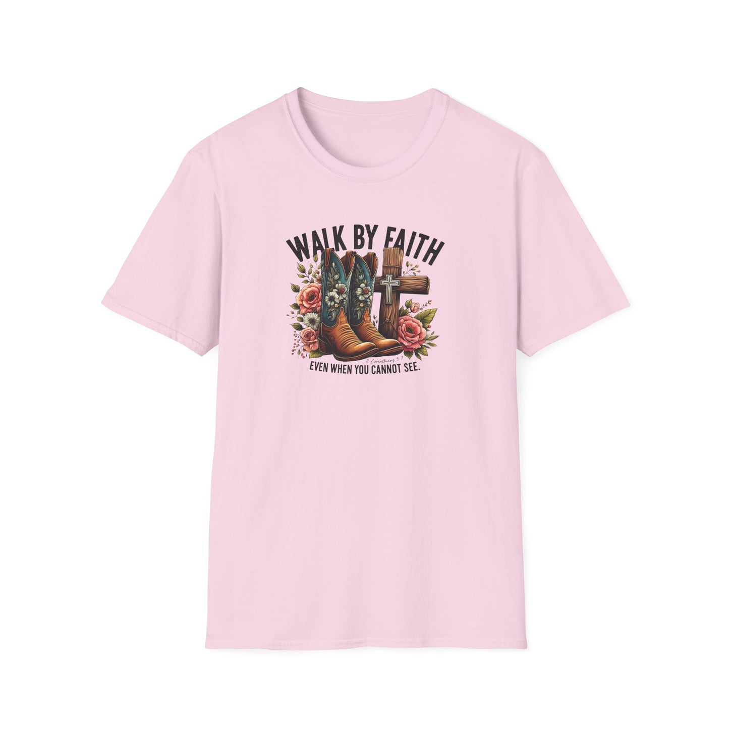 "Walk by Faith" Graphic T-Shirt for Faith-Loving Souls
