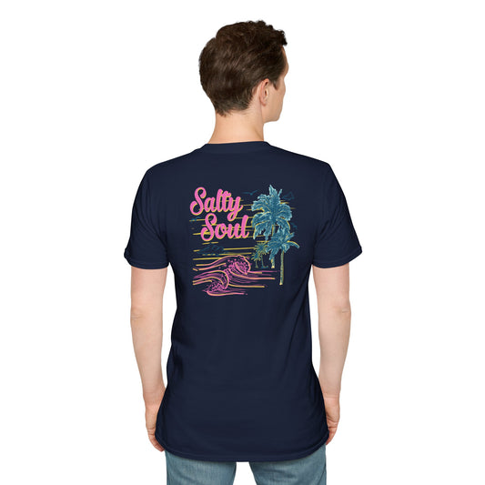 "Salty Soul" Back Print Unisex Softstyle T-Shirt