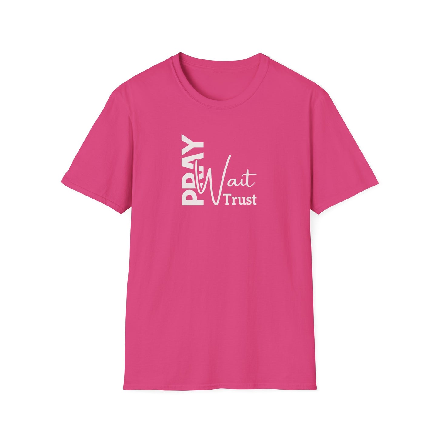 "Pray Wait Trust" Unisex Softstyle T-Shirt