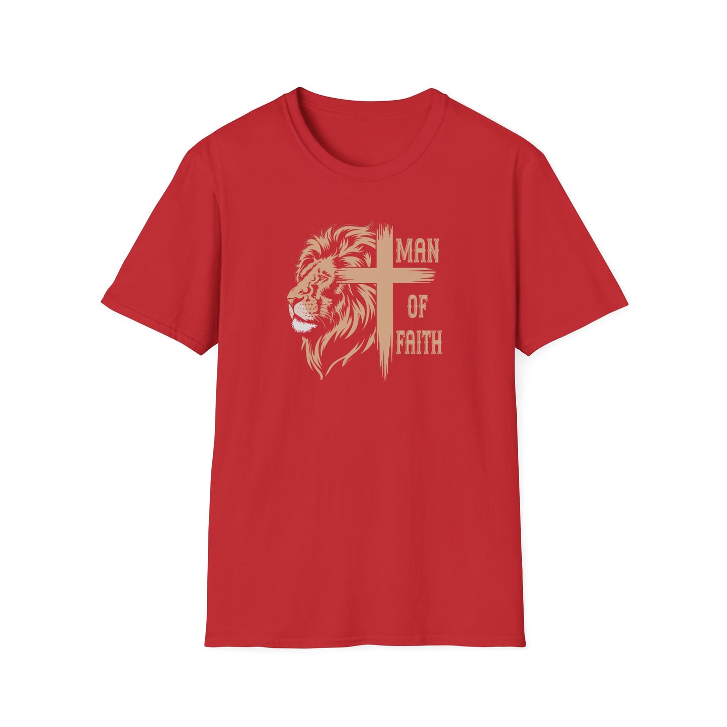 "Man of Faith" Front Print Unisex Softstyle T-Shirt