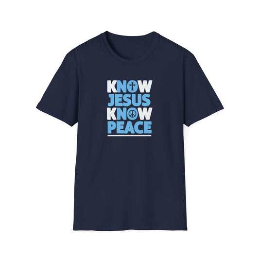 "Know Jesus Know Peace" Unisex Softstyle T-Shirt