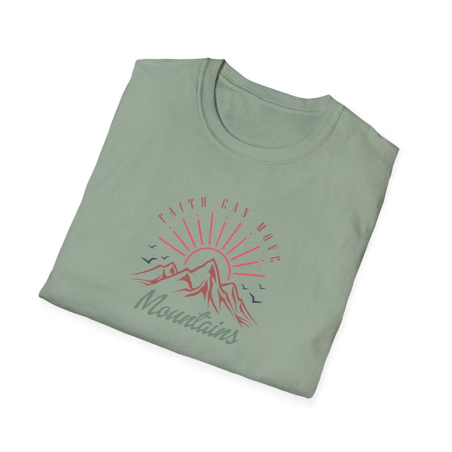 Faith Can Move Mountains D-3 Unisex Softstyle T-Shirt