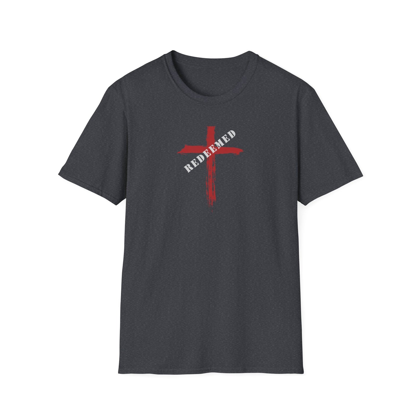"Redeemed" Relays the message that God has paid the price for my sins through His Son's sacrifice Unisex Softstyle T-Shirt