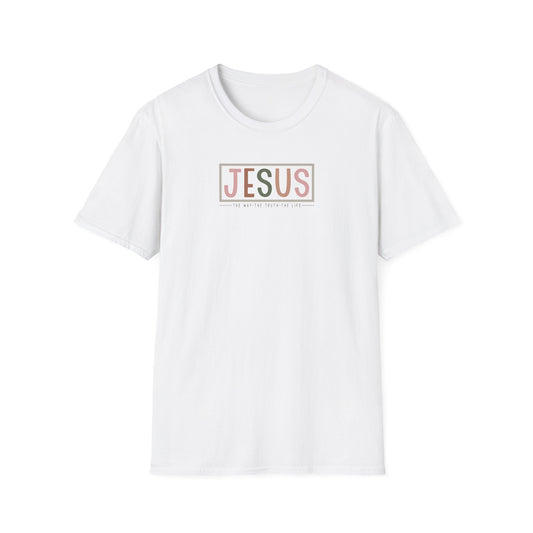 "Jesus - The Way The Truth The Life" Unisex Softstyle T-Shirt
