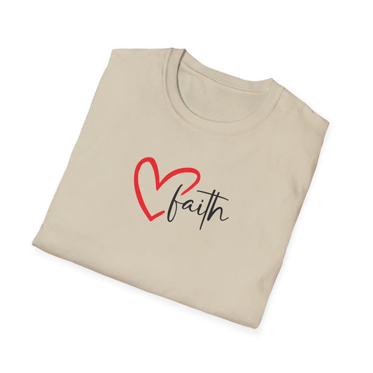Faith Heart - Unisex Softstyle T-Shirt