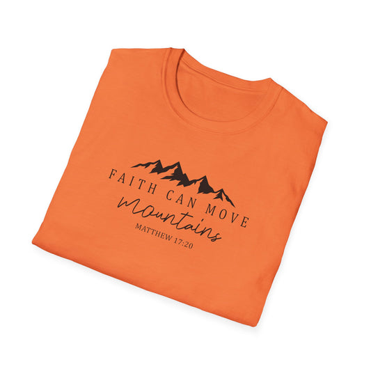 Faith Can Move Mountains D-2 Unisex Softstyle T-Shirt