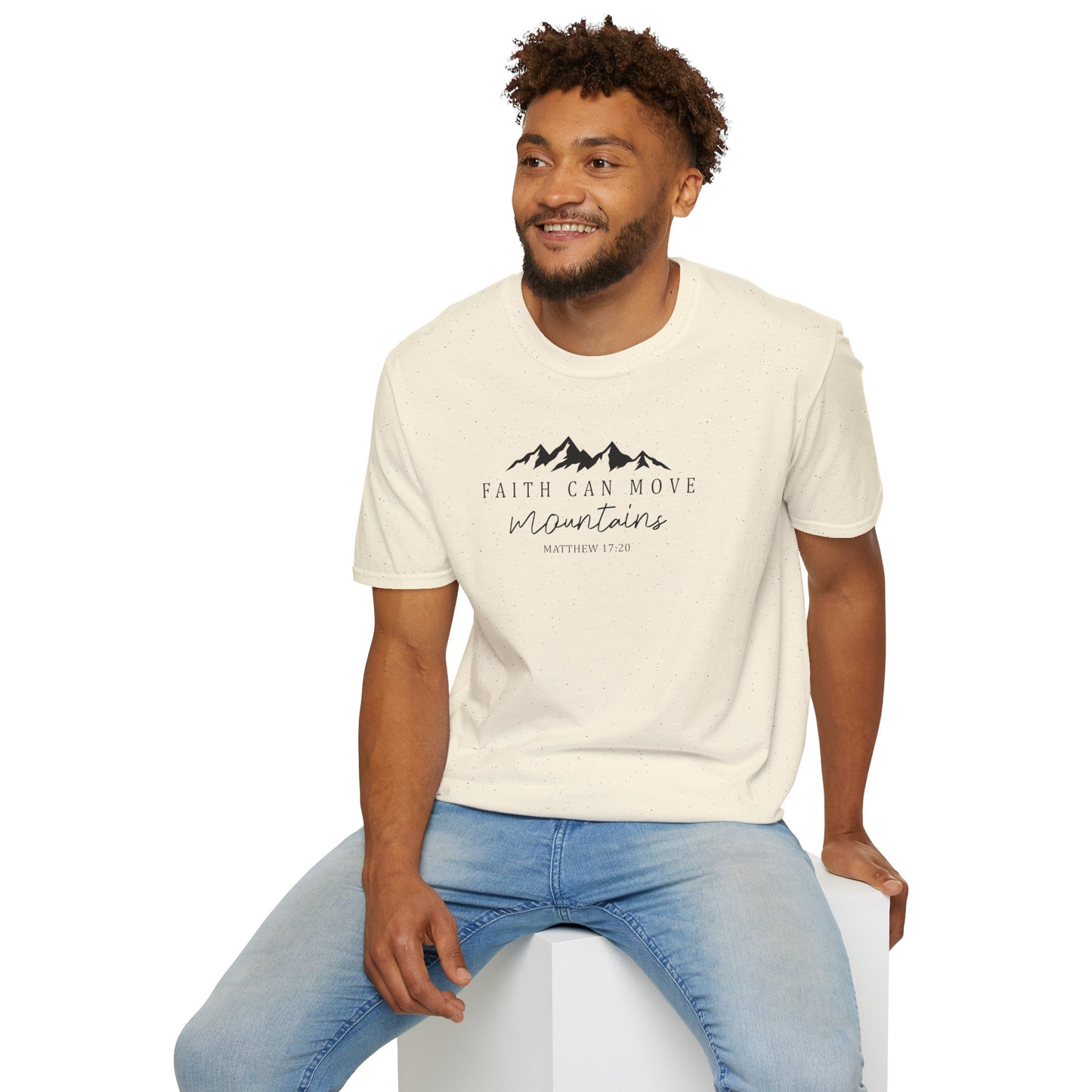 Faith Can Move Mountains D-2 Unisex Softstyle T-Shirt