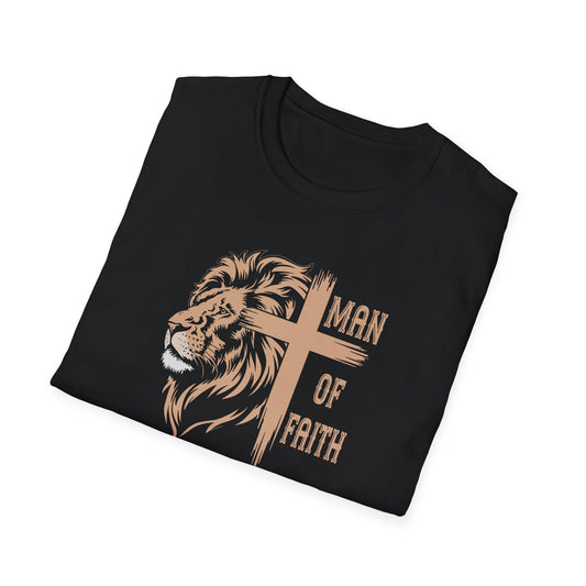 "Man of Faith" Front Print Unisex Softstyle T-Shirt