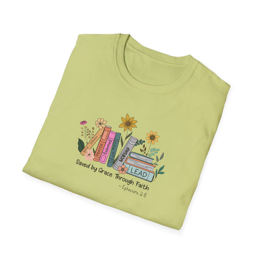 Flowers & Books Unisex Softstyle T-Shirt