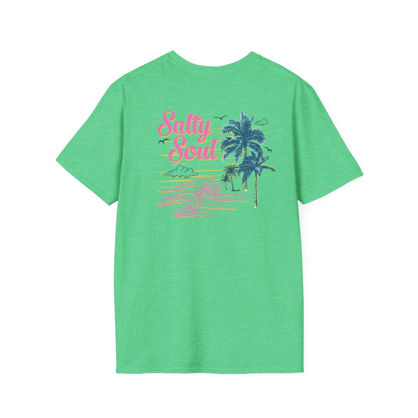 "Salty Soul" Back Print Unisex Softstyle T-Shirt