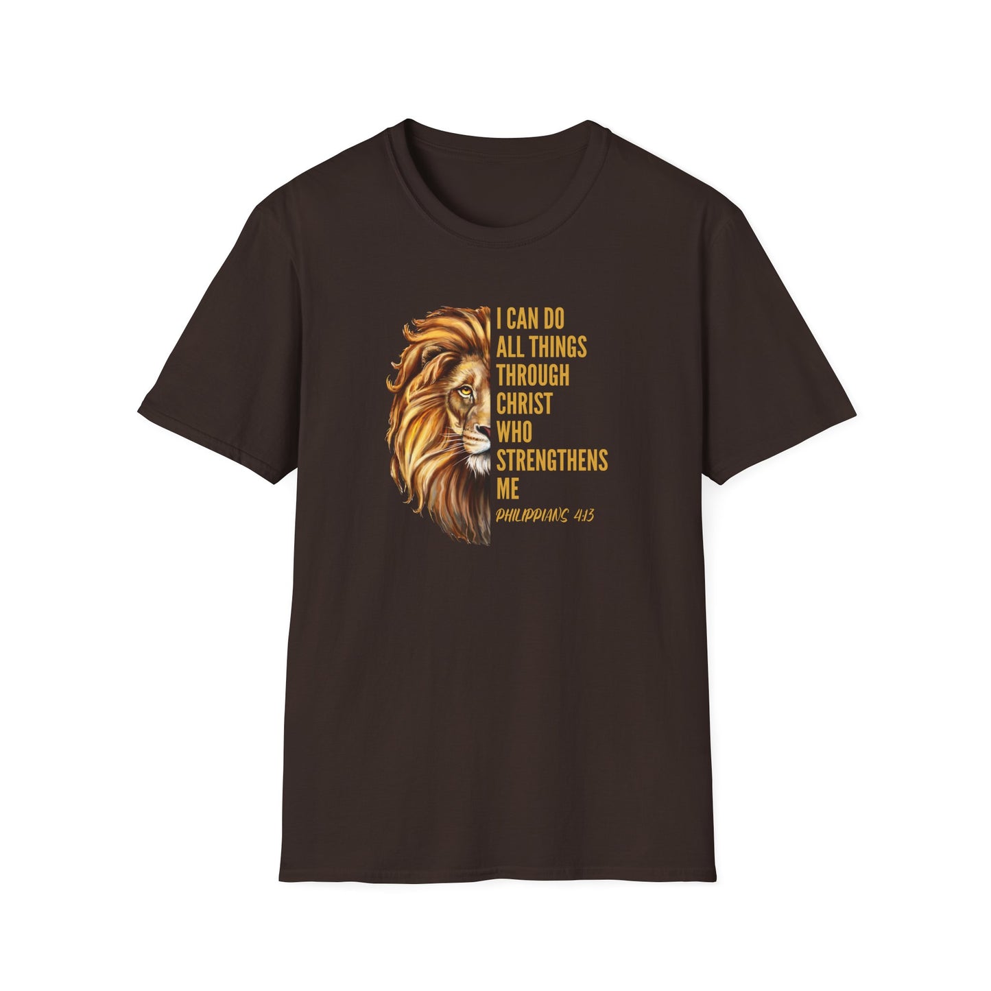 "I Can Do All Things Through Christ" - Unisex Softstyle T-Shirt