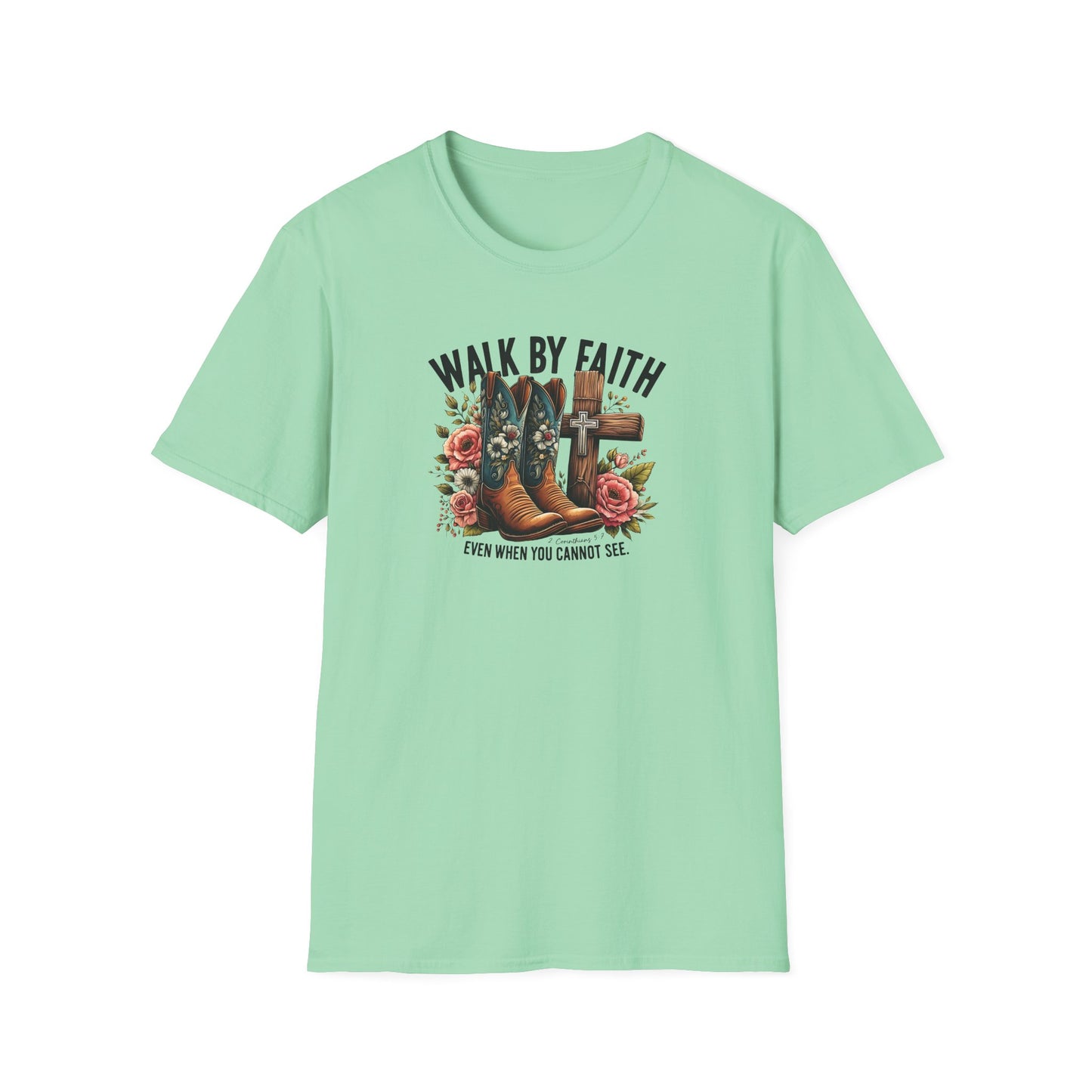 "Walk by Faith" Graphic T-Shirt for Faith-Loving Souls