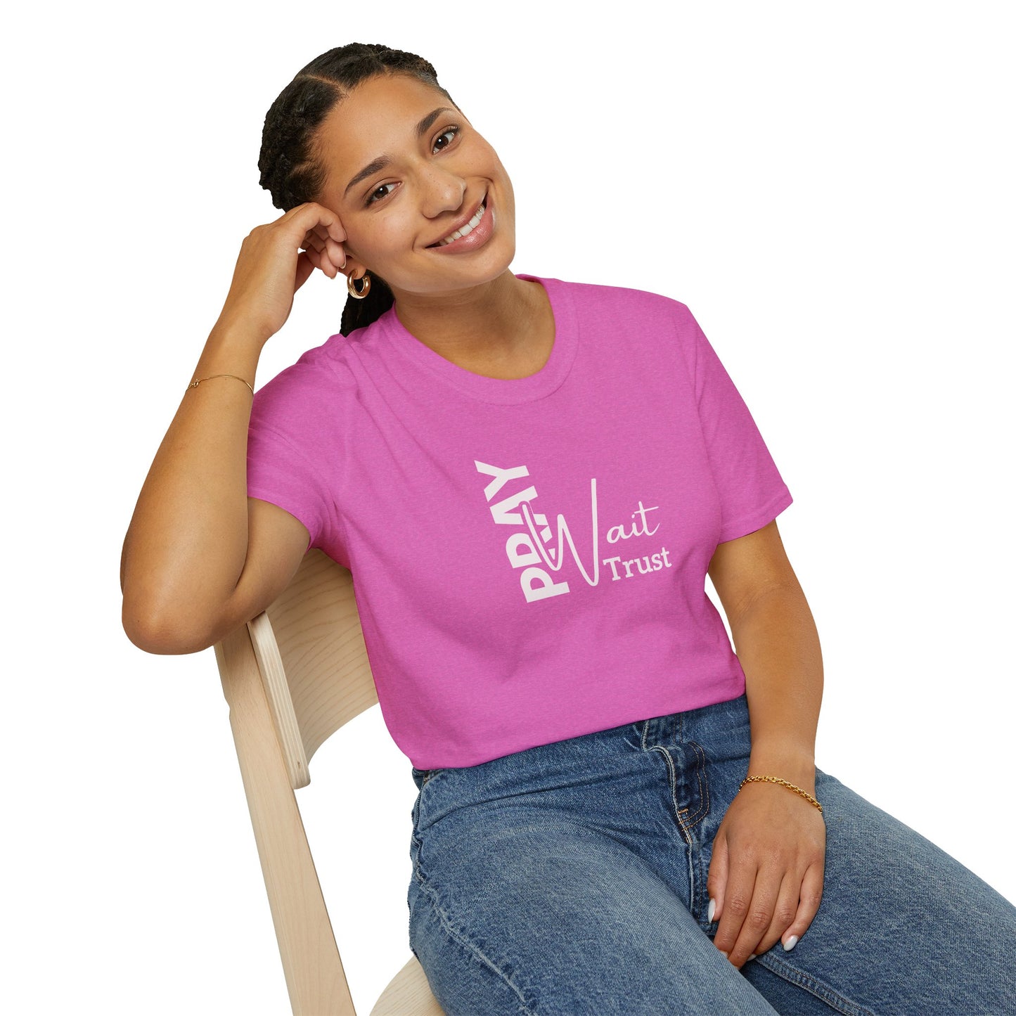 "Pray Wait Trust" Unisex Softstyle T-Shirt