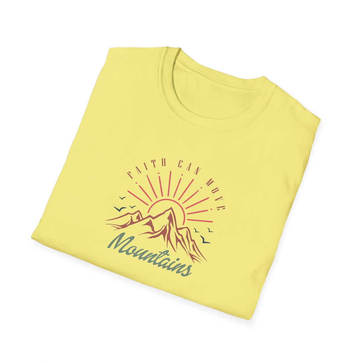 Faith Can Move Mountains D-3 Unisex Softstyle T-Shirt