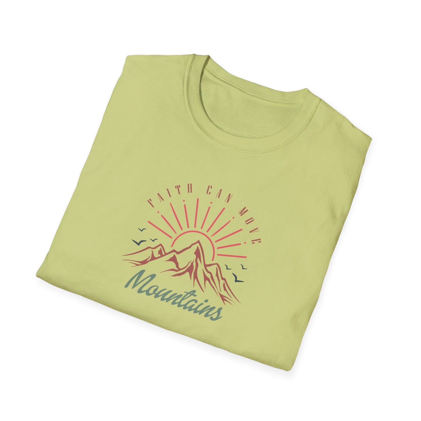 Faith Can Move Mountains D-3 Unisex Softstyle T-Shirt