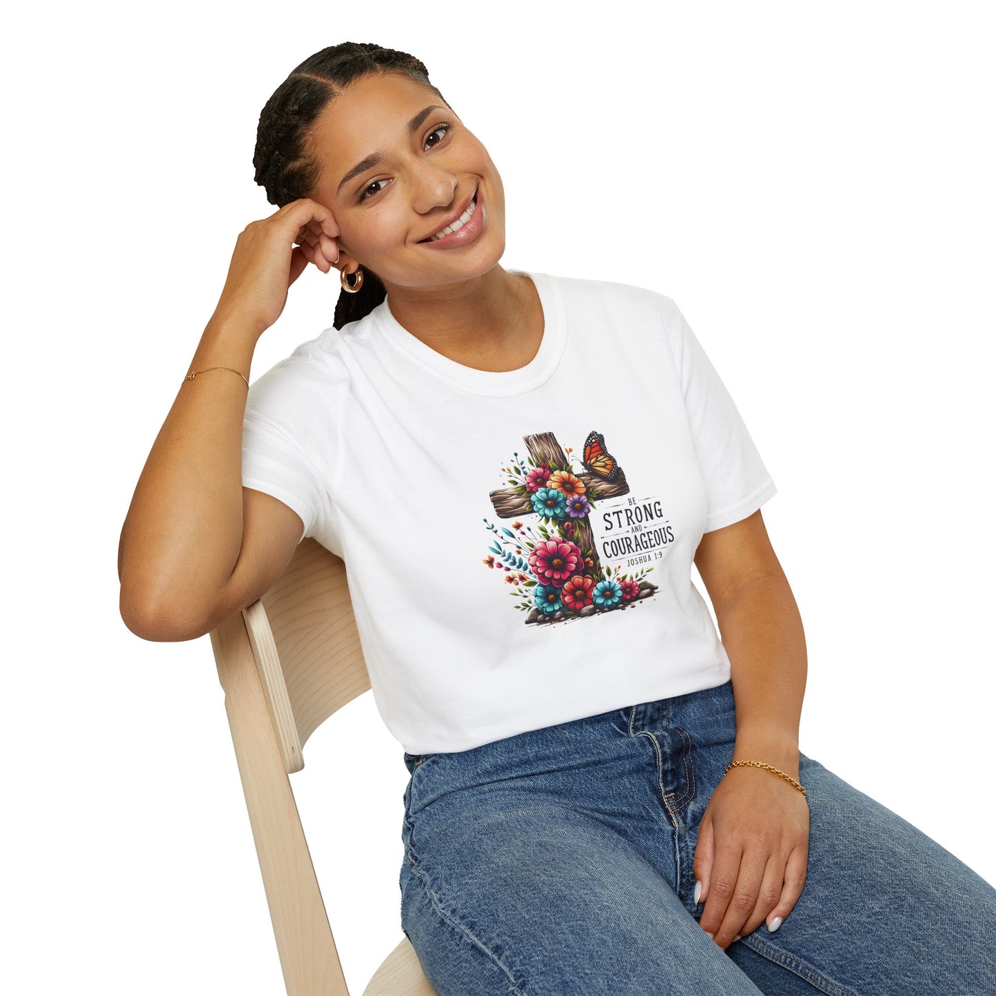 "Be Strong and Courageous" Unisex Softstyle T-Shirt