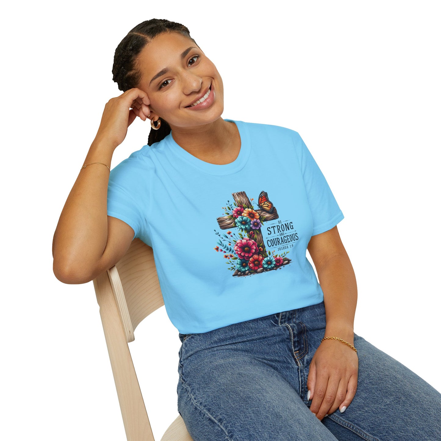 "Be Strong and Courageous" Unisex Softstyle T-Shirt