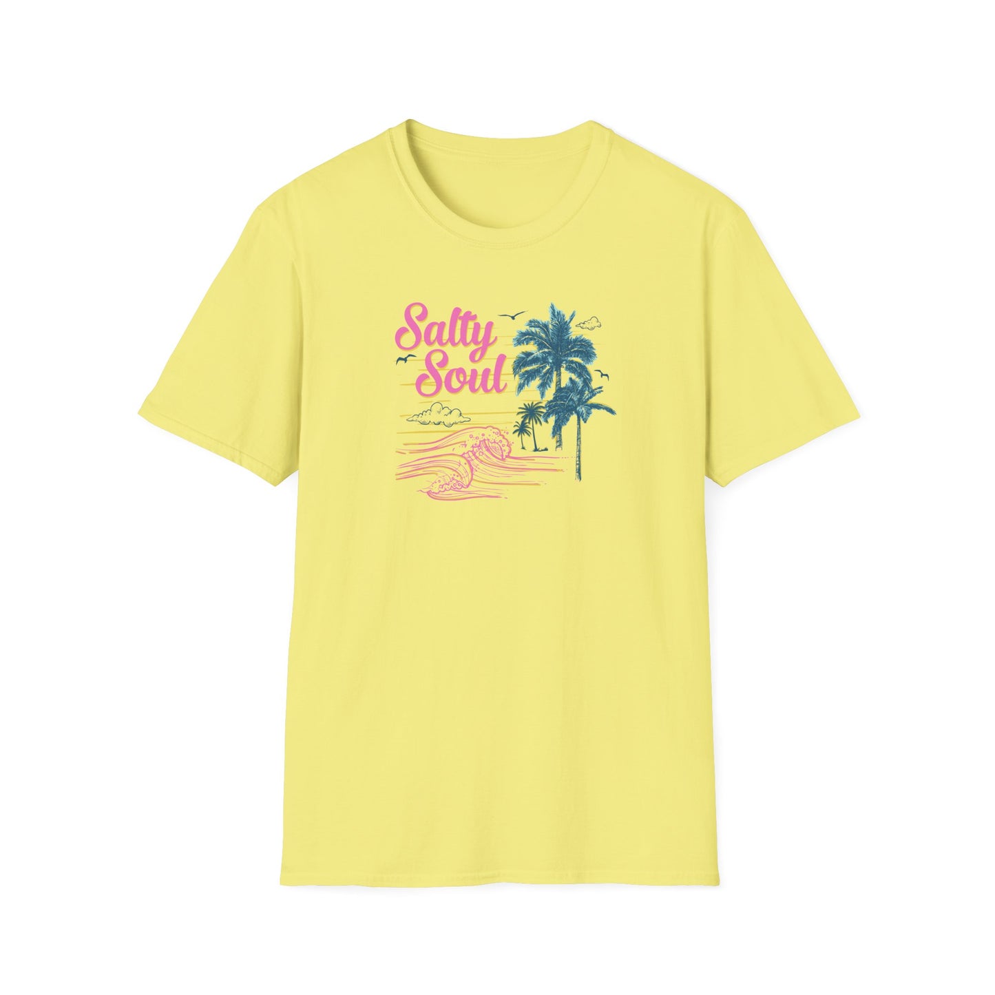 "Salty Soul" Front Print Unisex Softstyle T-Shirt