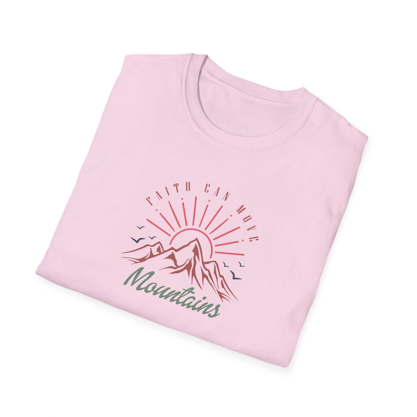 Faith Can Move Mountains D-3 Unisex Softstyle T-Shirt