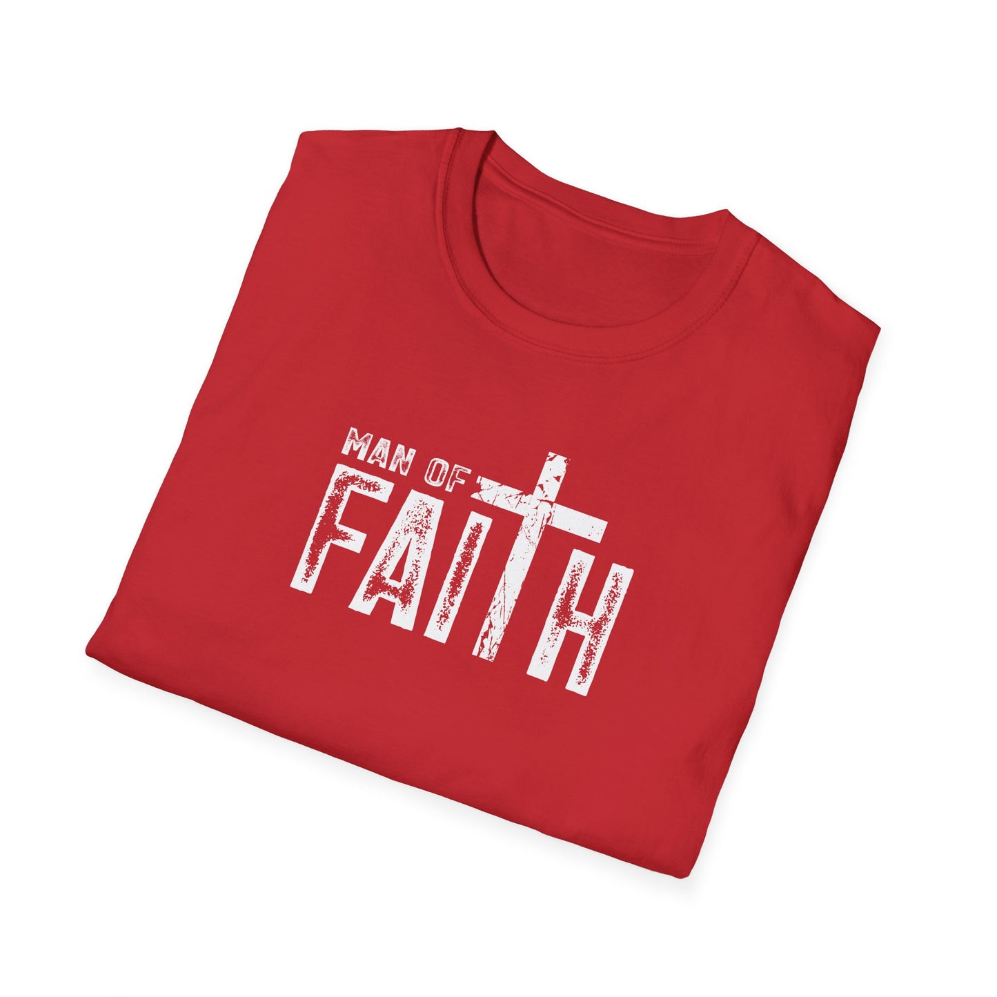 "Man of Faith" Retro Unisex Softstyle T-Shirt