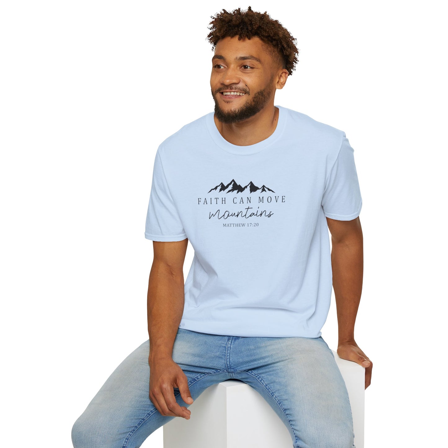 Faith Can Move Mountains D-2 Unisex Softstyle T-Shirt