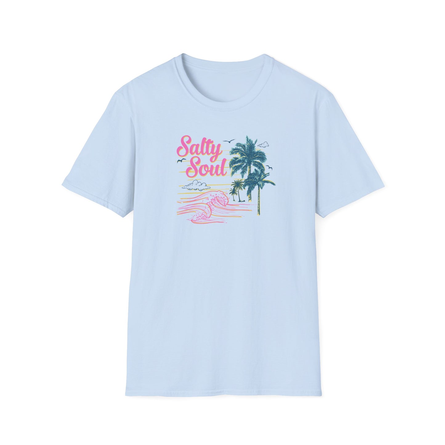 "Salty Soul" Front Print Unisex Softstyle T-Shirt