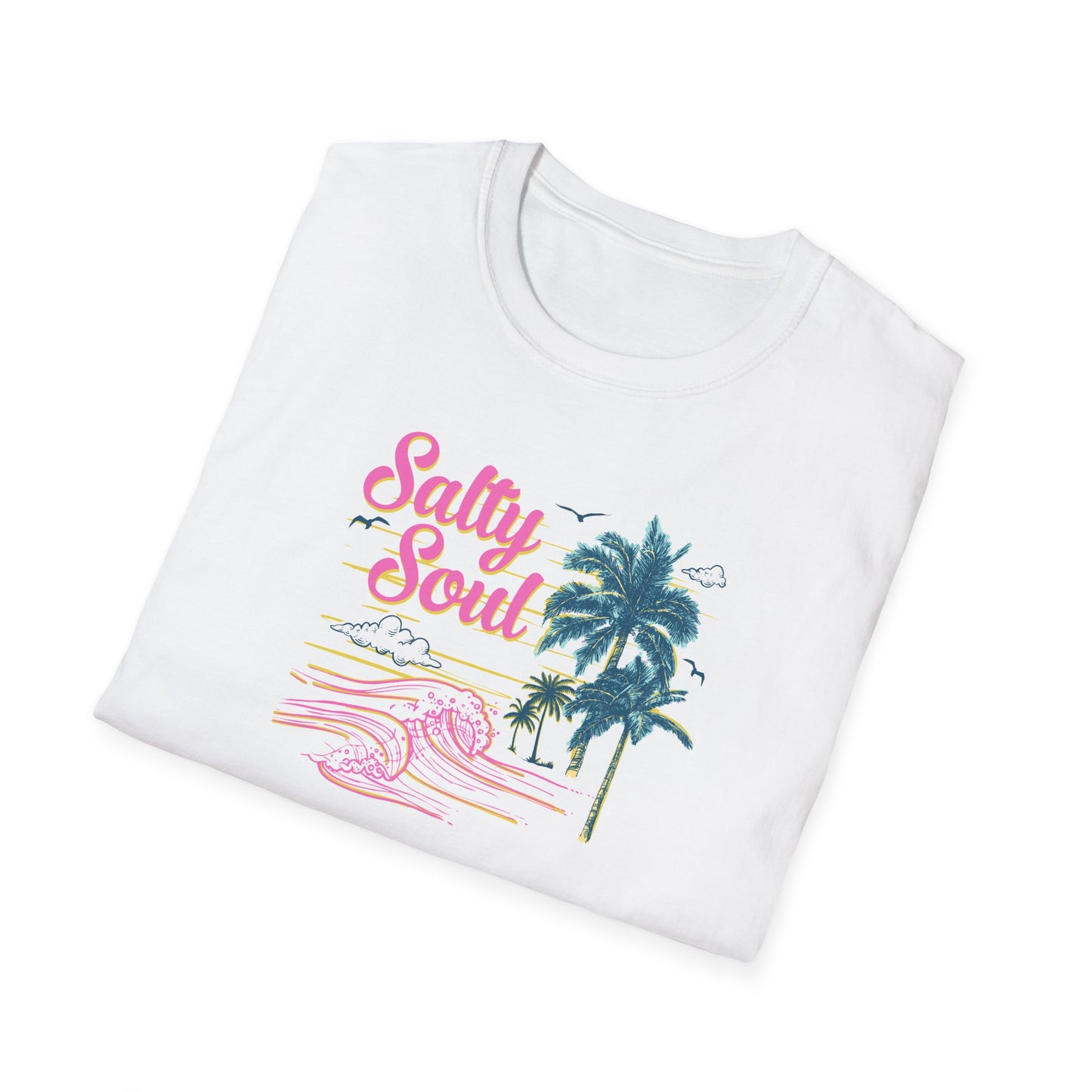 "Salty Soul" Front Print Unisex Softstyle T-Shirt