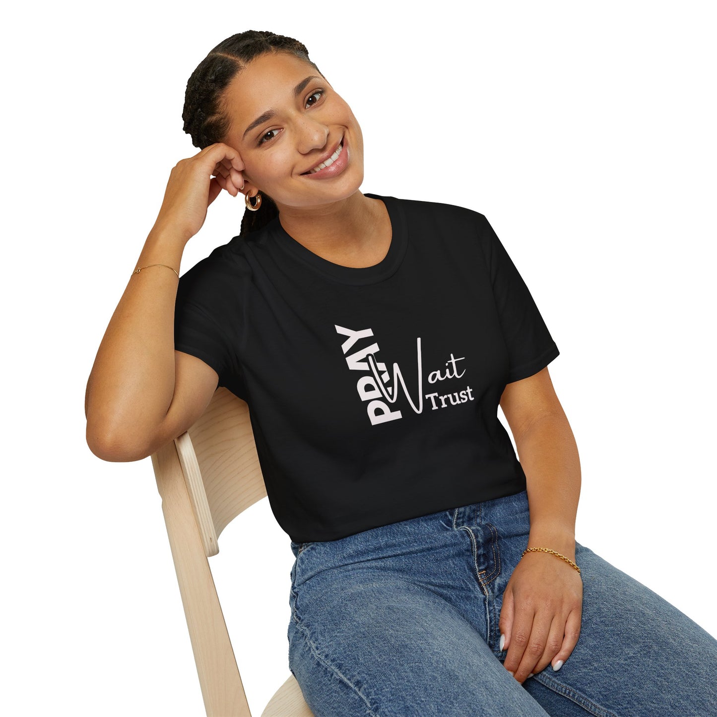 "Pray Wait Trust" Unisex Softstyle T-Shirt