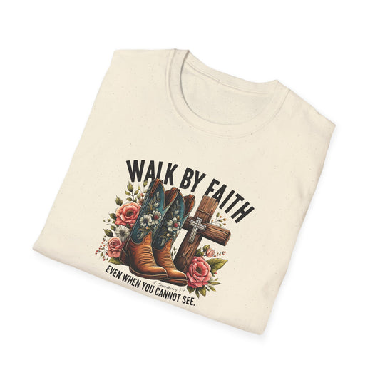 "Walk by Faith" Graphic T-Shirt for Faith-Loving Souls