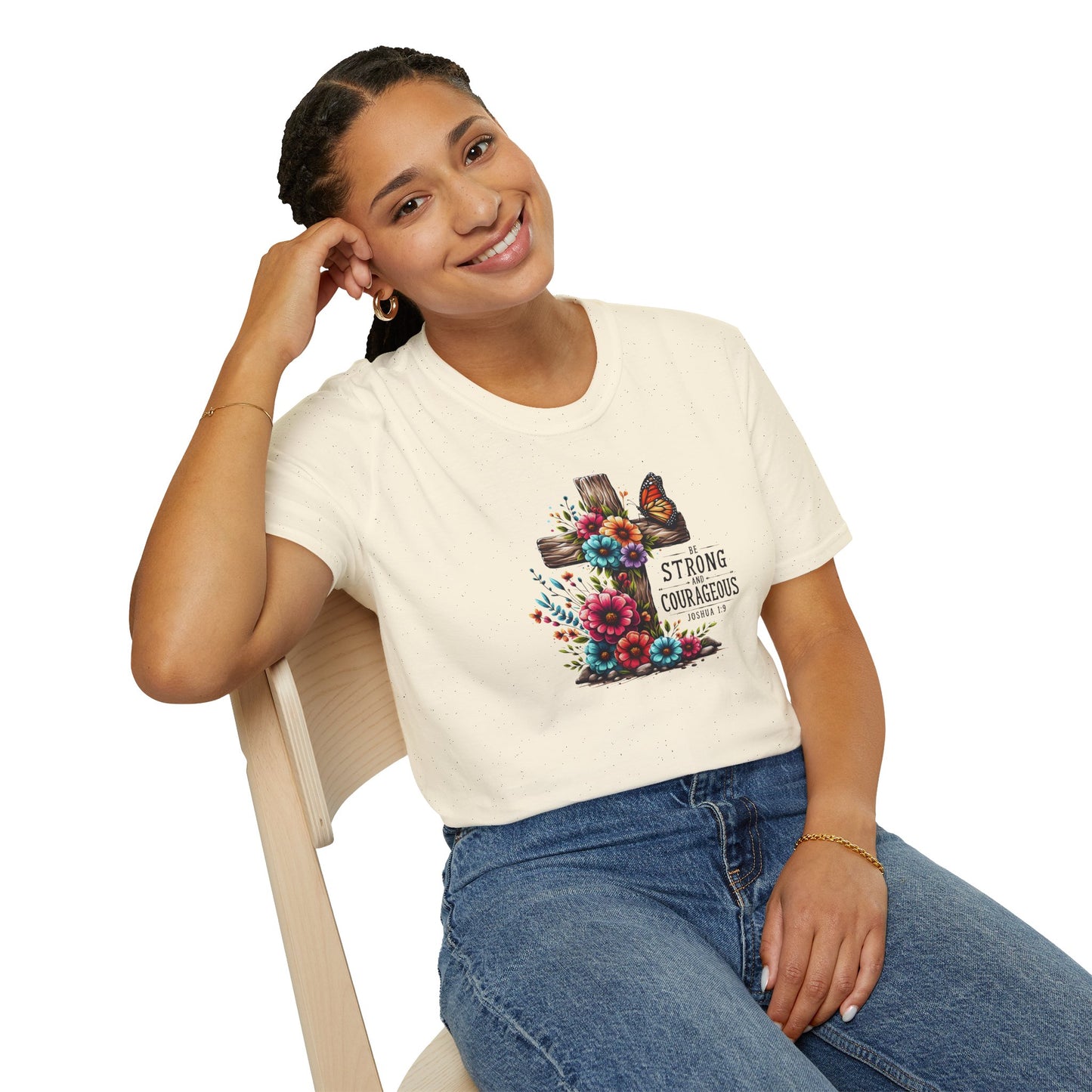 "Be Strong and Courageous" Unisex Softstyle T-Shirt