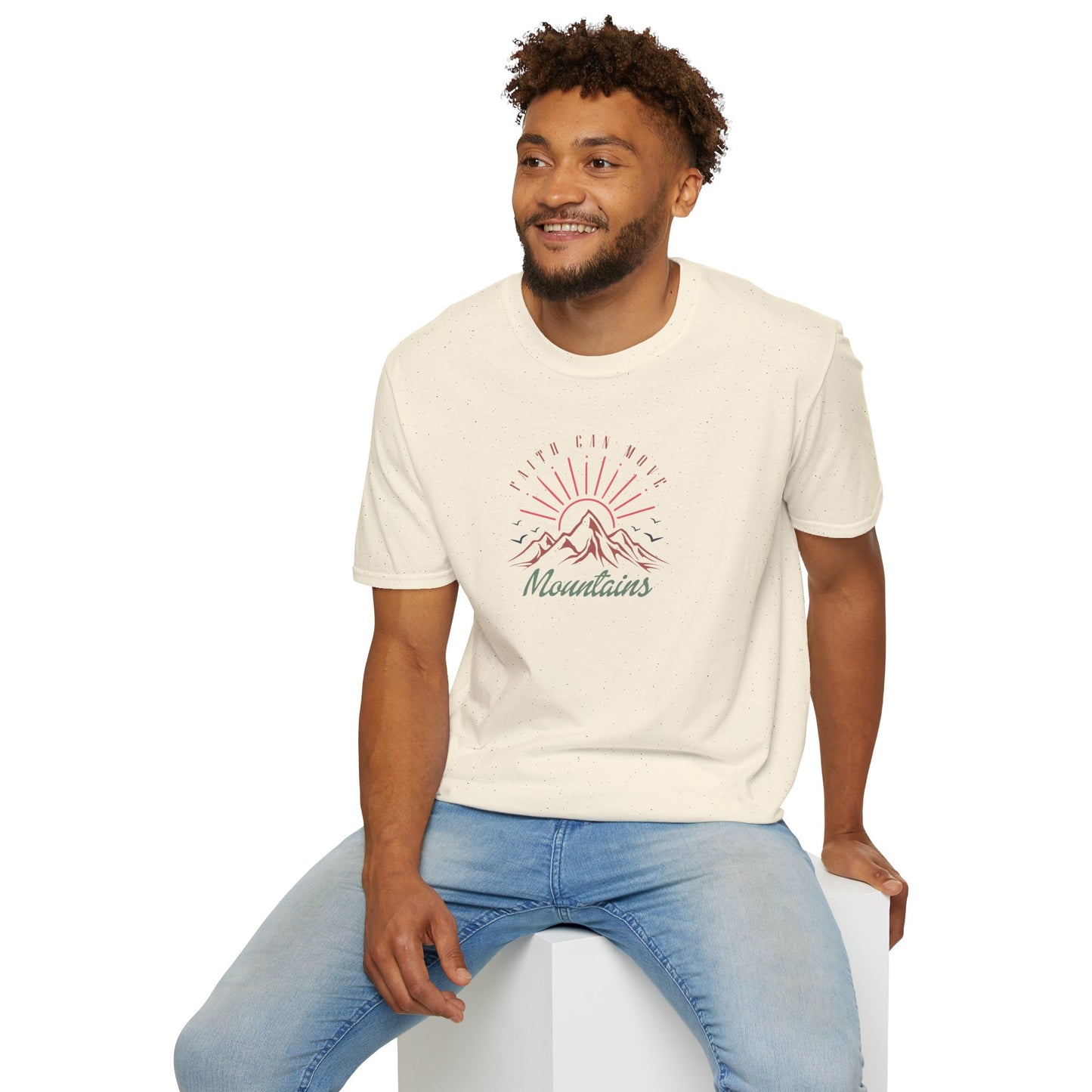 Faith Can Move Mountains D-3 Unisex Softstyle T-Shirt