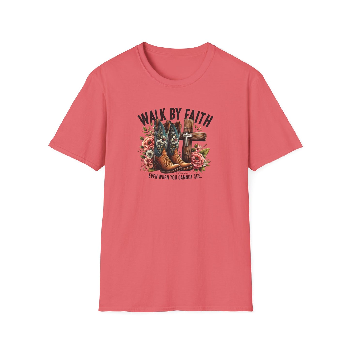 "Walk by Faith" Graphic T-Shirt for Faith-Loving Souls