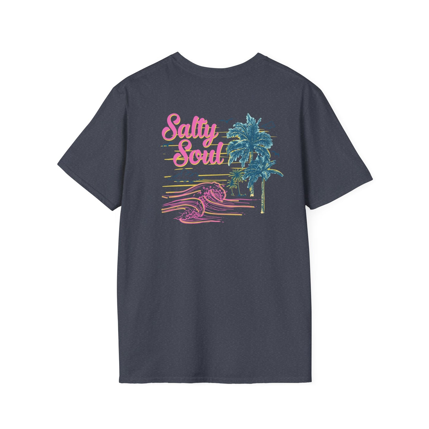 "Salty Soul" Back Print Unisex Softstyle T-Shirt