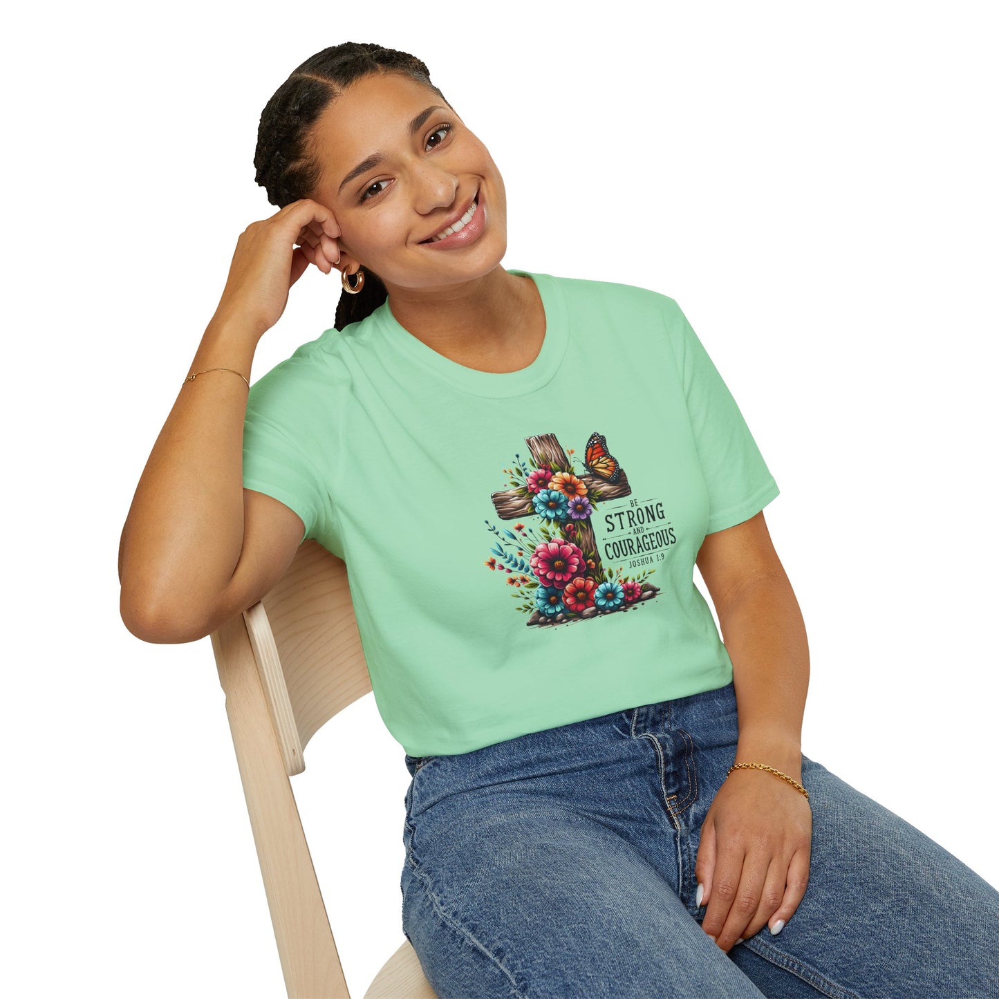 "Be Strong and Courageous" Unisex Softstyle T-Shirt