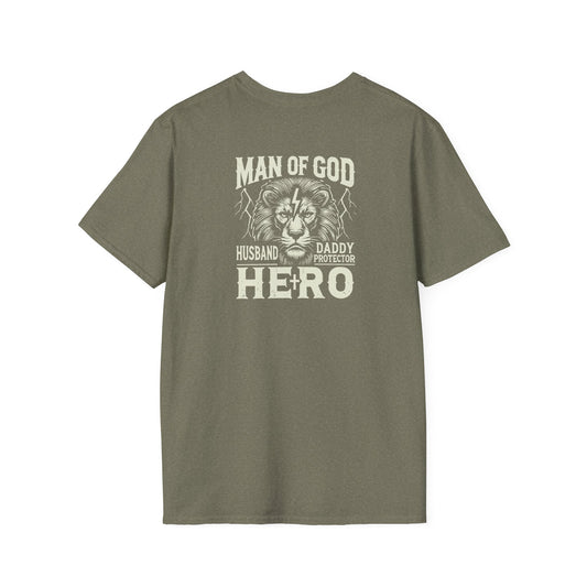 "Man of God Hero" Unisex Softstyle T-Shirt