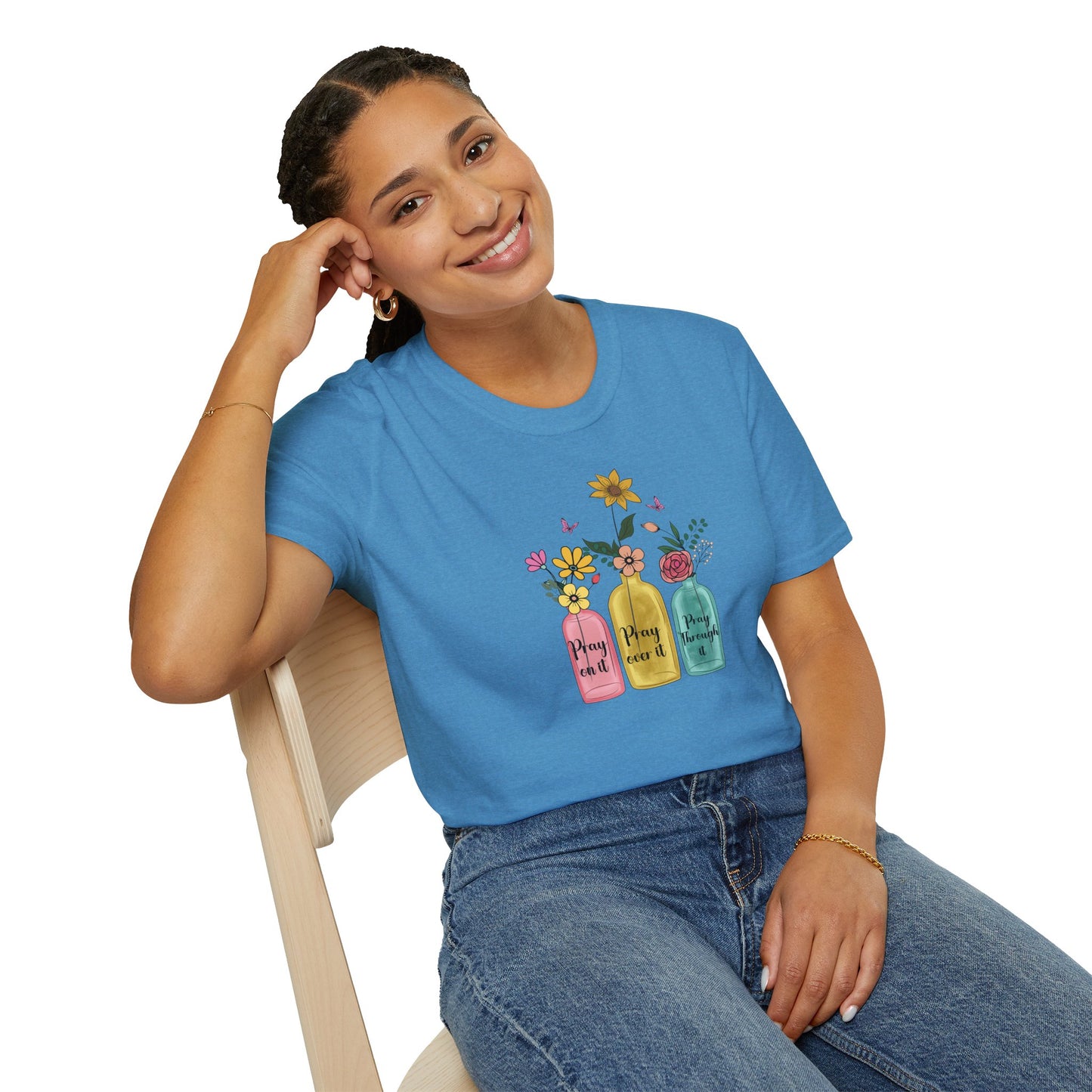 Jars of Flowers Unisex Softstyle T-Shirt