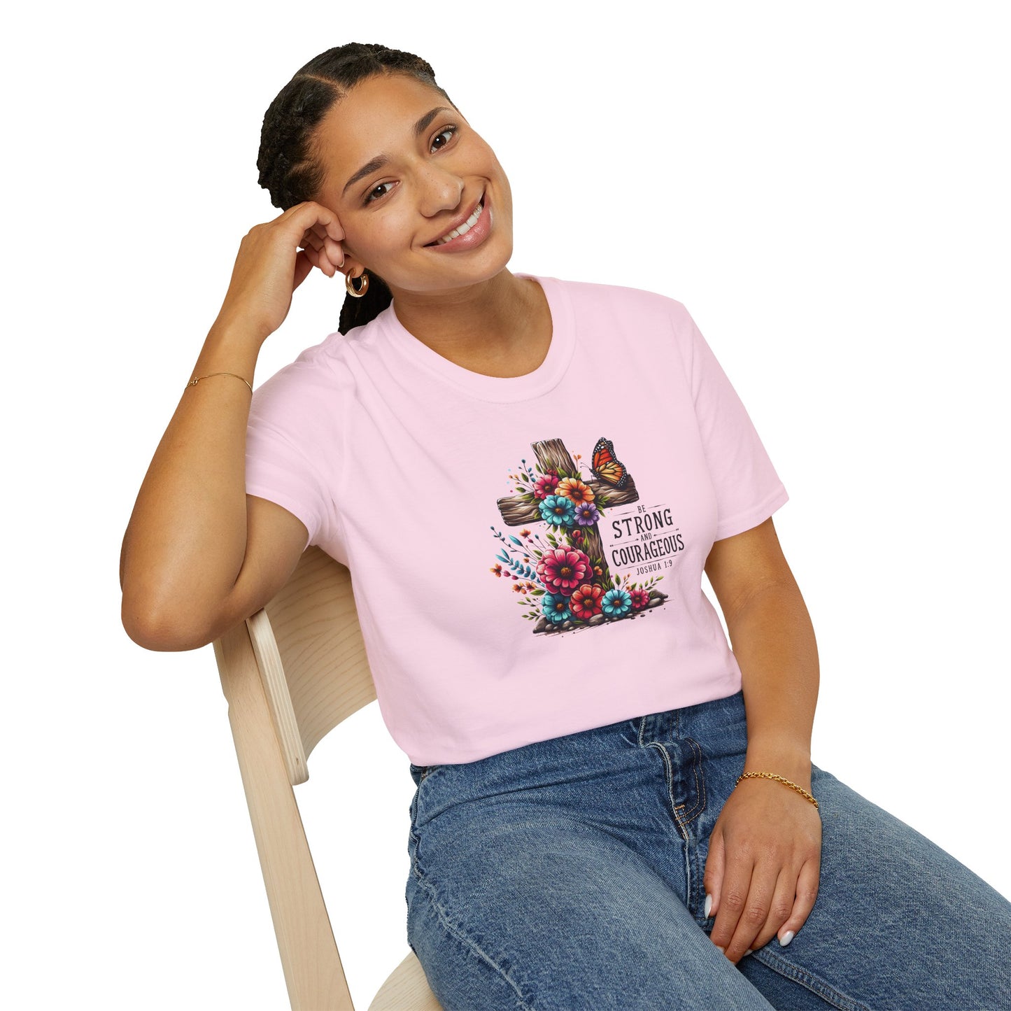 "Be Strong and Courageous" Unisex Softstyle T-Shirt