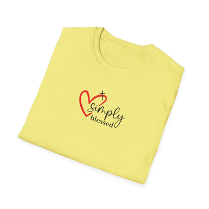 "Simply Blessed" Unisex Softstyle T-Shirt