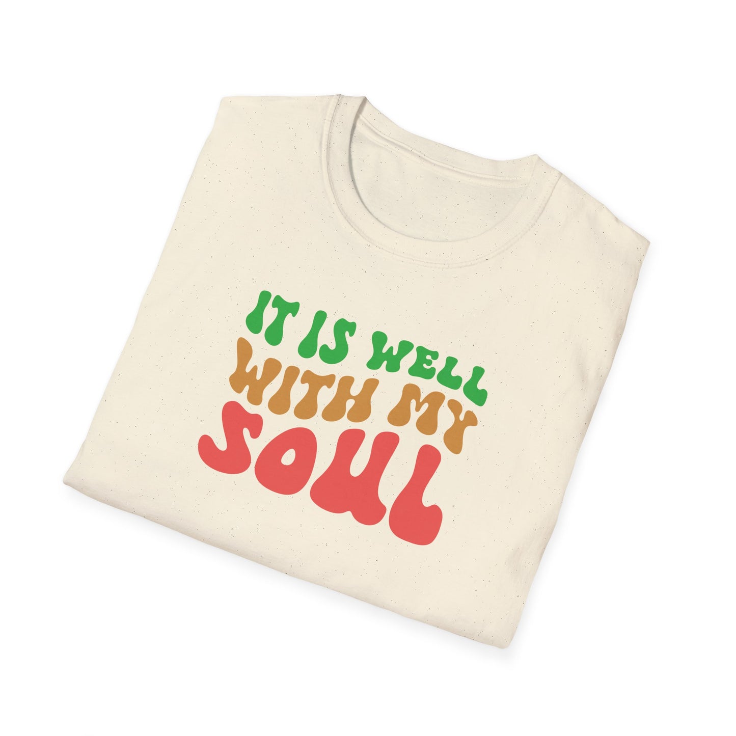 "It Is Well With My Soul" Front Print  Unisex Softstyle T-Shirt