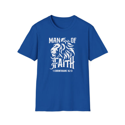 Man of Faith Front Unisex Softstyle T-Shirt