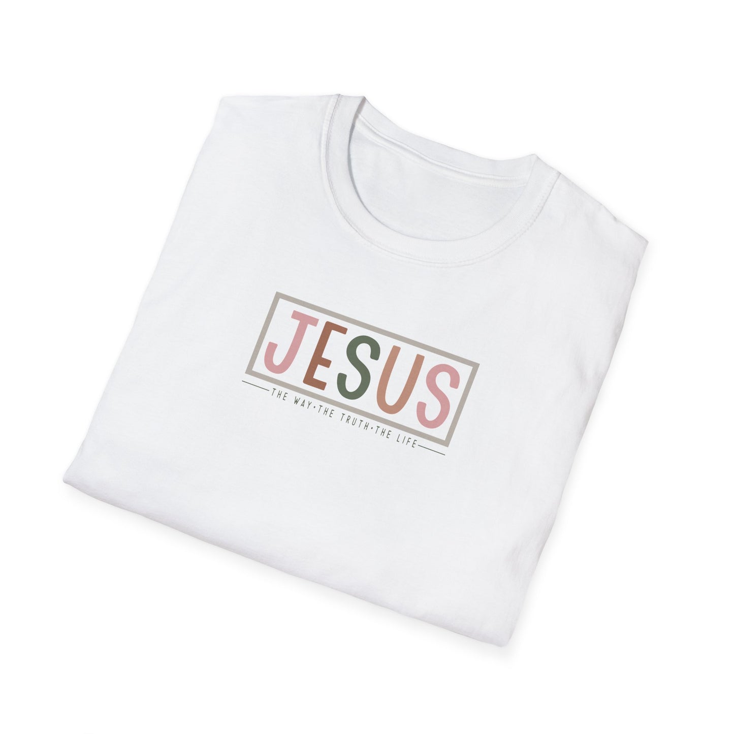 "Jesus - The Way The Truth The Life" Unisex Softstyle T-Shirt