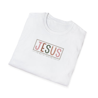 "Jesus - The Way The Truth The Life" Unisex Softstyle T-Shirt