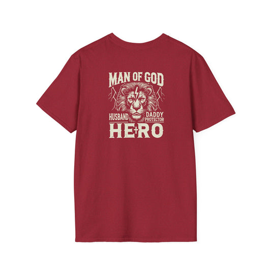 "Man of God Hero" Unisex Softstyle T-Shirt