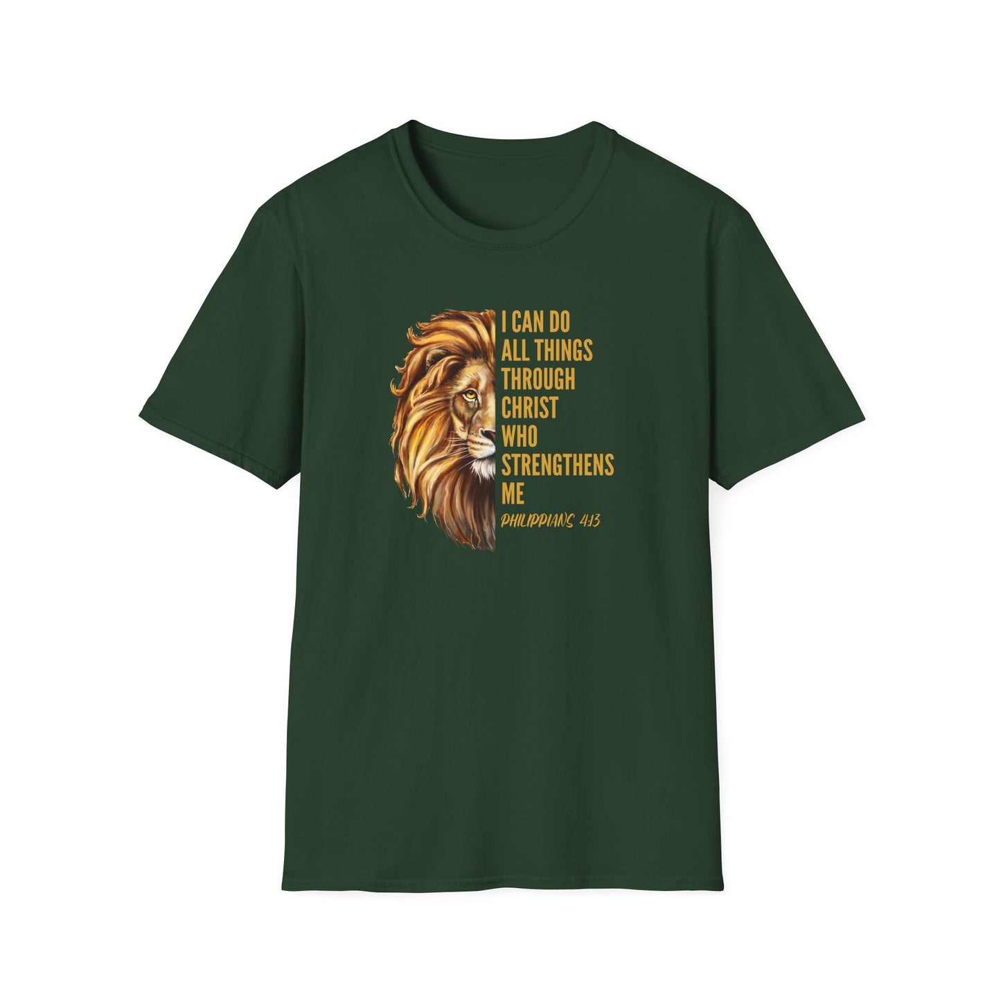 "I Can Do All Things Through Christ" - Unisex Softstyle T-Shirt