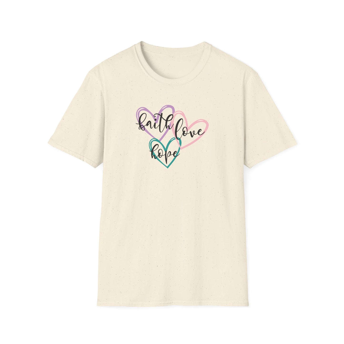 "Faith Love Hope"Unisex Softstyle T-Shirt
