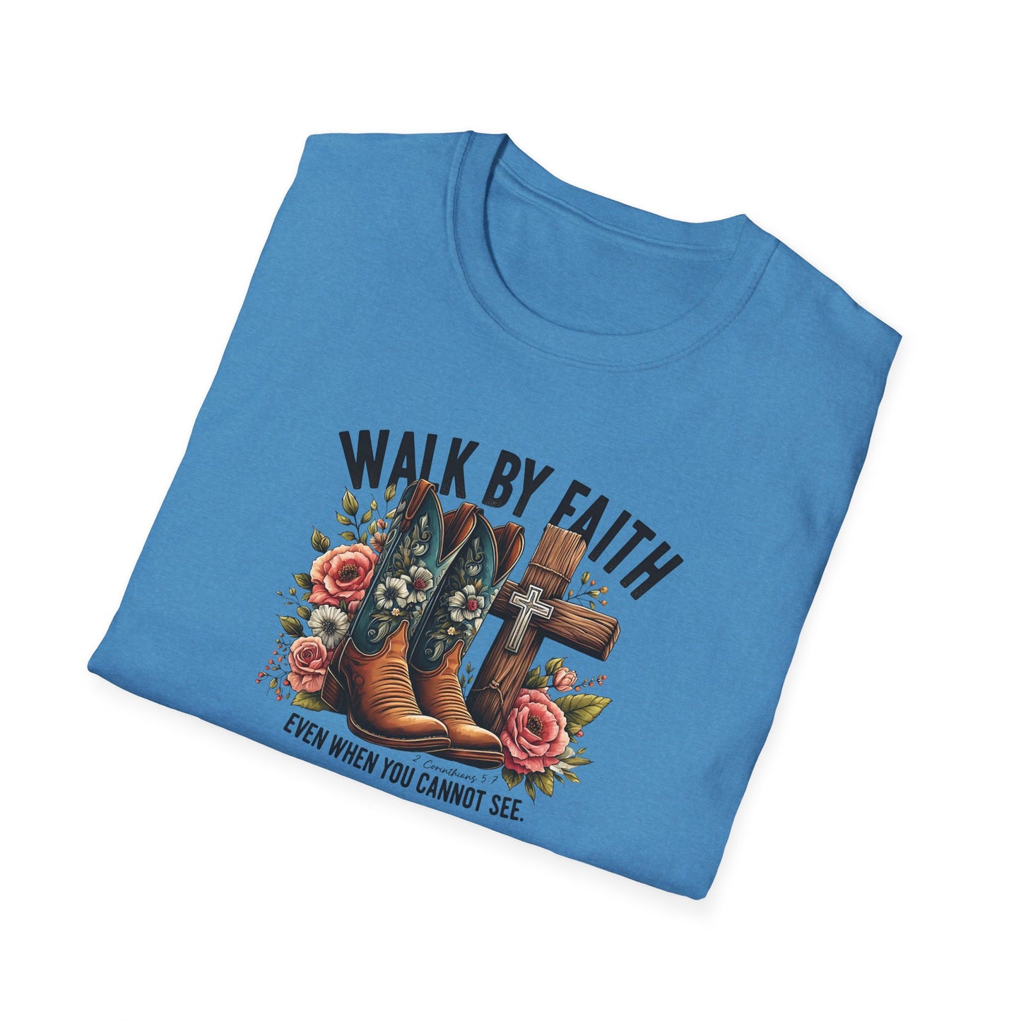 "Walk by Faith" Graphic T-Shirt for Faith-Loving Souls