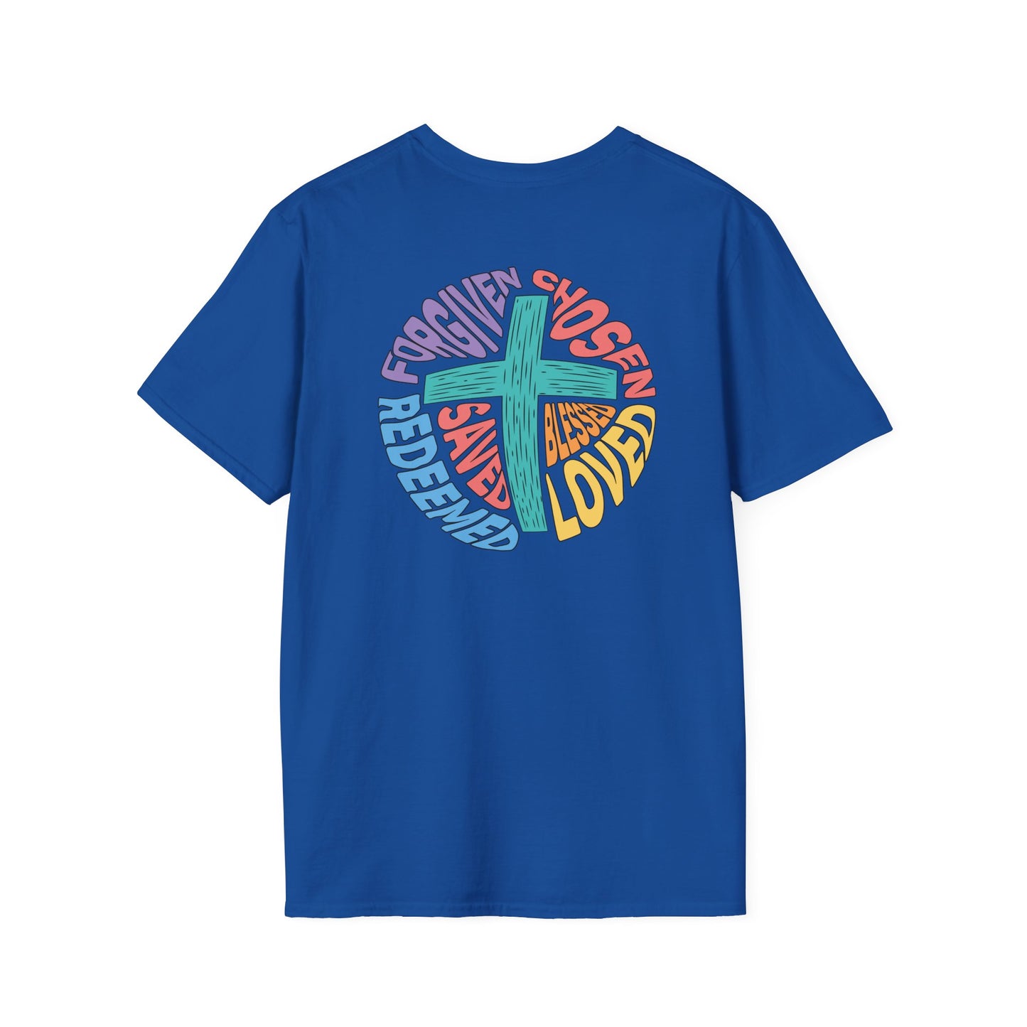 Retro Cross Circle - Unisex Softstyle T-Shirt